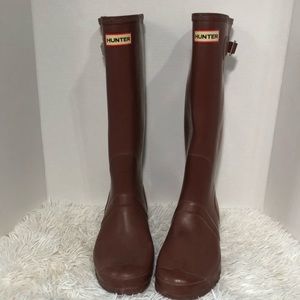 Hunter Original Tall Rainboots Burgandy